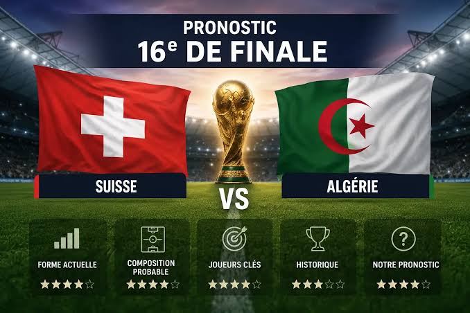 Switzerland vs. Algeria: Prediction, analysis, and match information | Round of 32 World Cup 2026 - Switzerland blog